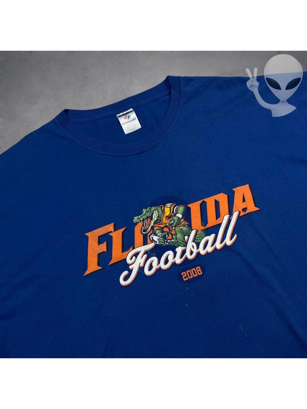 Vintage UF Florida Gators Football Tee 3XL 2008 Heavyweight Jerzeez Tag